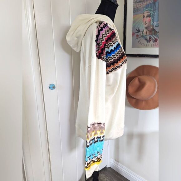 Missoni Elevated Maximalist Cozy Coastal Countryside Patchwork Hoodie XS - Picture 8 of 15